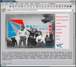 Screenshot von Amaya - Anklicken zum Vergr&ouml;&szlig;ern